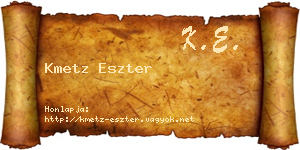 Kmetz Eszter névjegykártya